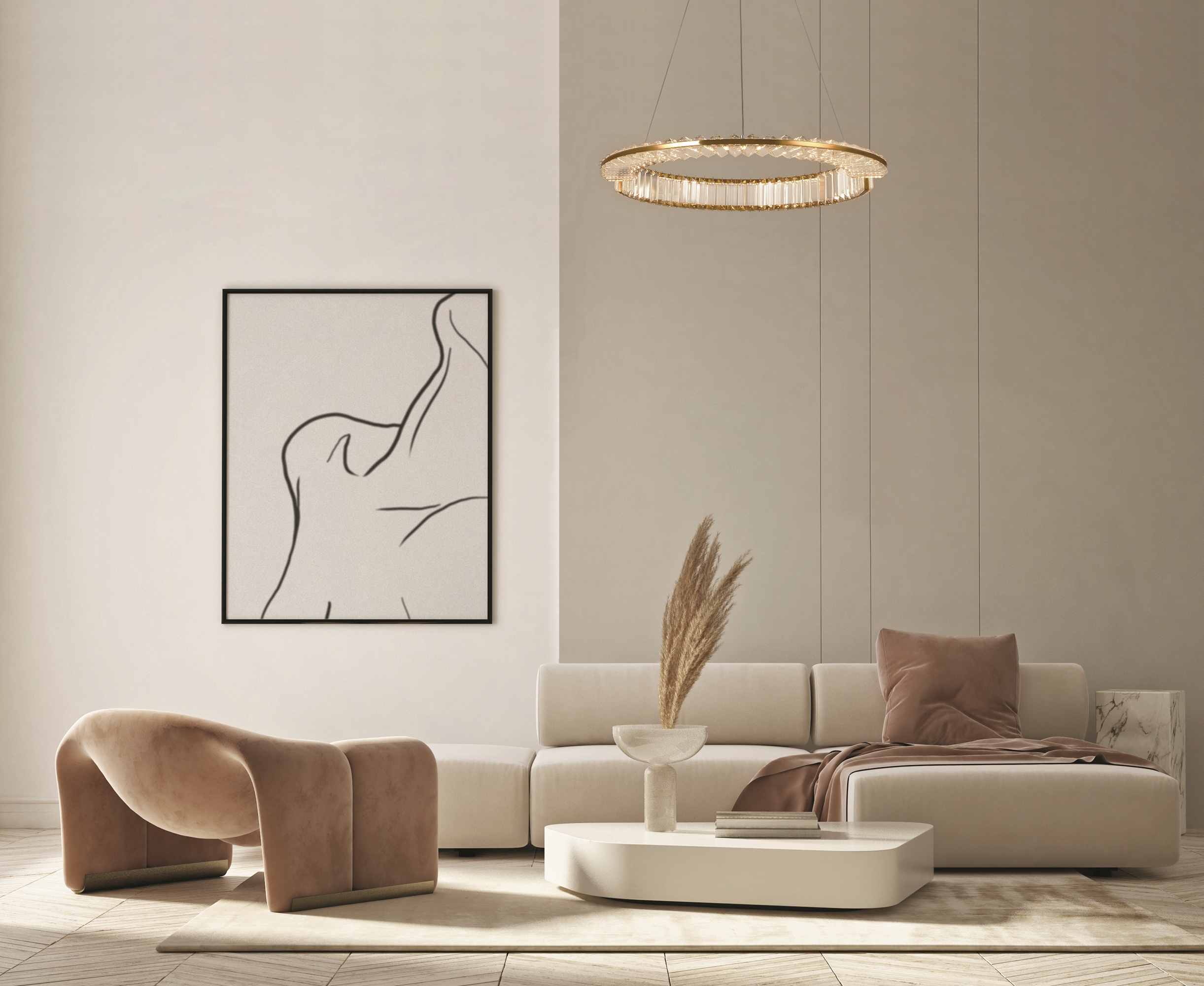 фото подвесная светодиодная люстра maytoni krone p097pl-l36bs3k1 | 220svet.ru